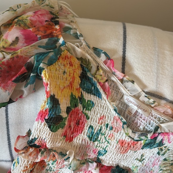 FLORAL RUCHED DRESS - Picture 4 of 5